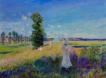  Argenteuil Canvas - The Walk Argenteuil Claude Monet